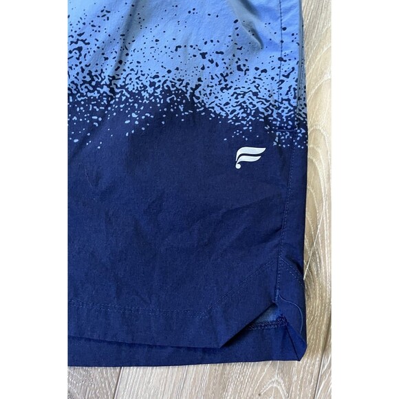 Fabletics “The Swim Trunk” 5” Inseam Elemental Blue Spraydient Mens Size Small - Picture 3 of 8
